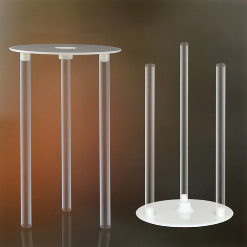 Cake Stacking Kit Smooth Plastic Cake Dowel Cake Rod With Cake Separator Reusable Plate Cake St 1