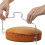 High Quality Stainless Steel Adjustable Double Wire Cake Cutter Slicer Leveler DIY Cake Tools C 2