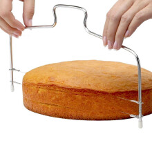 Stainless Steel Adjustable Wire Cake Cutter Slicer Kitchen Accessories Bakeware Leveler Bread K