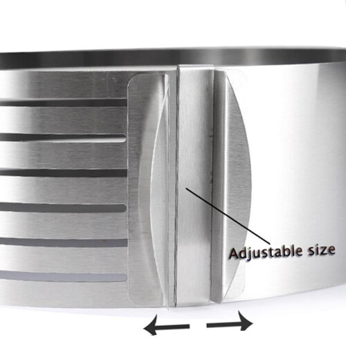 Adjustable Round Stainless Steel Cake Ring Bakeware Tools DIY Cake Cutter Slicer Baking Tools 2