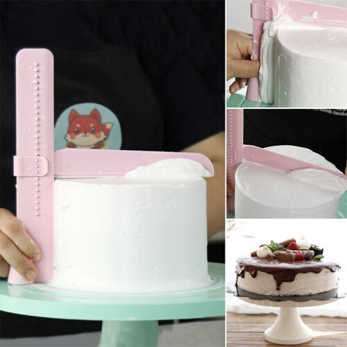 Cake Scraper Smoother Adjustable Fondant Spatulas Cake Edge Smoother Cream Decorating DIY Bakew 1