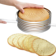 Adjustable Round Stainless Steel Cake Ring Bakeware Tools DIY Cake Cutter Slicer Baking Tools