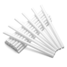 50 Pieces Plastic White Cake Dowel Rods for Tiered Cake Construction and Stacking (0.4 Inch Dia