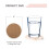 6 Pack Marble Pattern Coasters Round Absorbent Stone Coaster Set with Ceramic Stone and Cork Ba 2