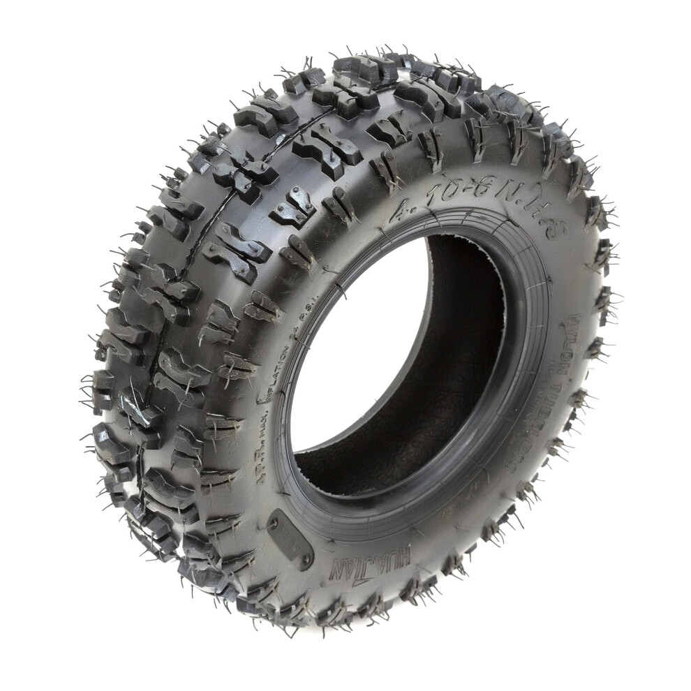 Tyre 4.10-6 Electric Midi Moto Quad Bike Atv 6 Inch Off Road Knobbly Front Tyre 5056213568313