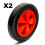 2x 12 Inch Wheel & Solid Puncture Proof Tyre 8'' Rim Dinghy Launch Trolley 1
