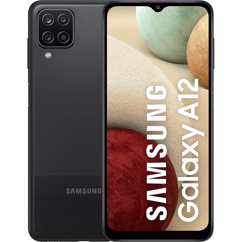 Samsung Galaxy A12 Dual SIM Black 64GB and 4GB RAM (SM-A127F/DS)