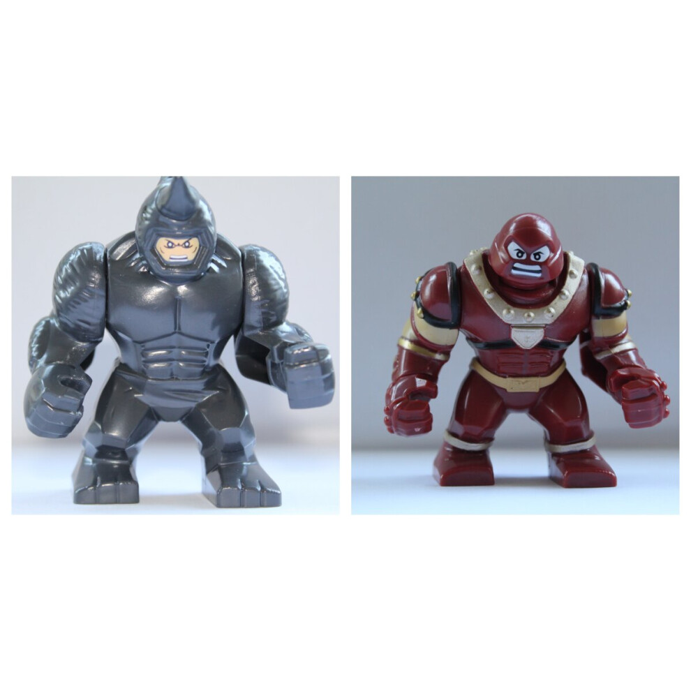 Rhino Juggernaut Spiderman Ft Lego Mini Figure super Hero Construction