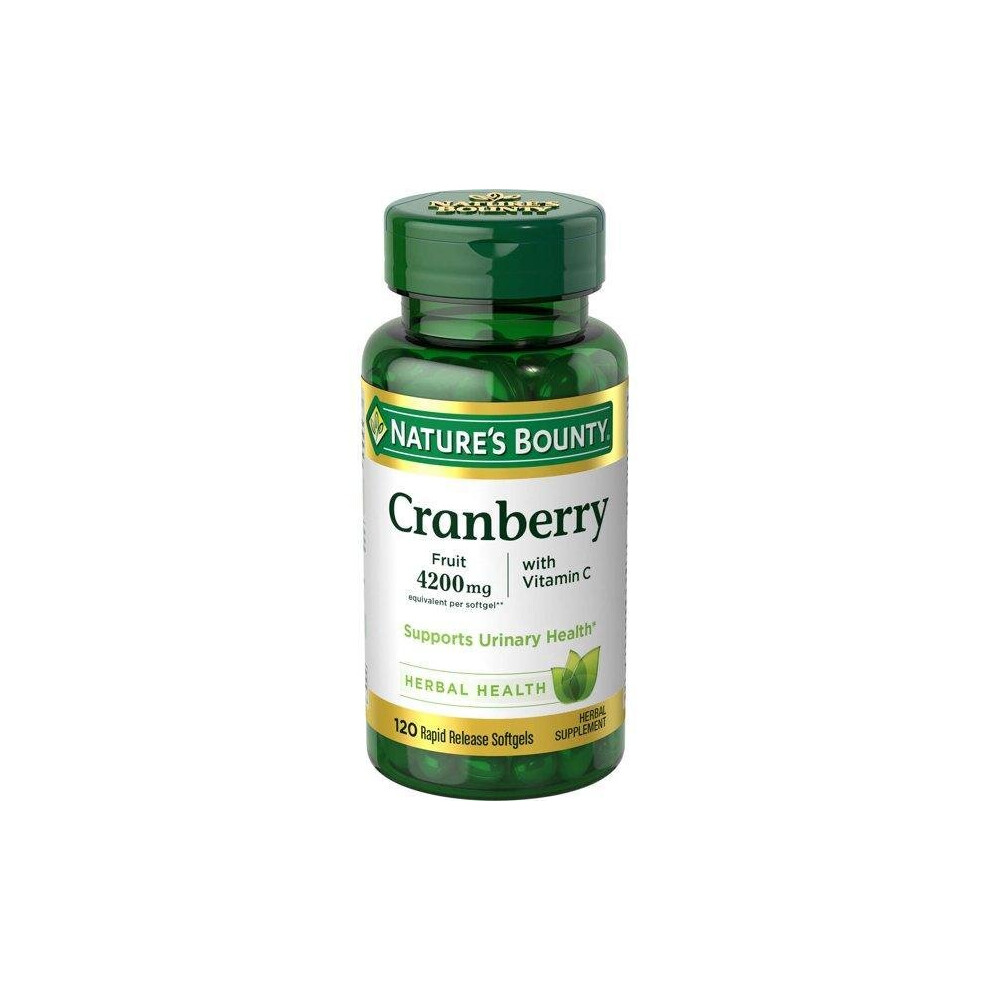 Nature's Bounty Cranberry Pills, Softgels, 4200 Mg, 120 Ct