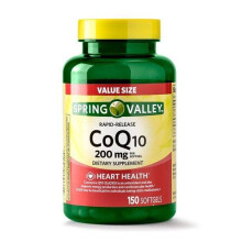 Spring Valley CoQ10 Rapid Release Softgels, 200mg, 150 Count
