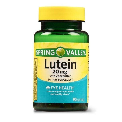 Spring Valley Lutein with Zeaxanthin Softgels, 20mg, 90 Count