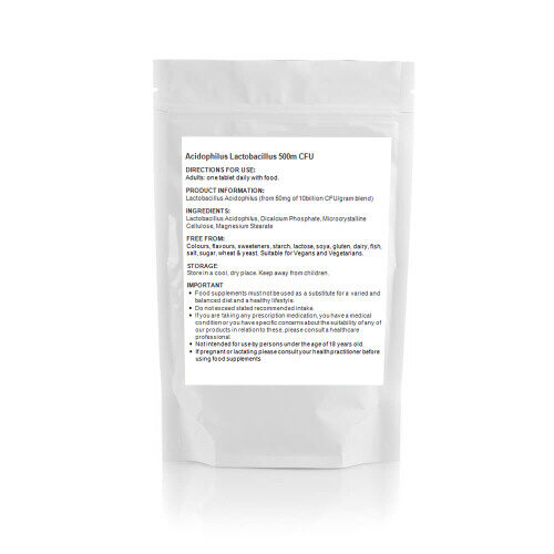 Acidophilus Lactobacillus Natural Probiotic (60 Tablets) Digestion 1