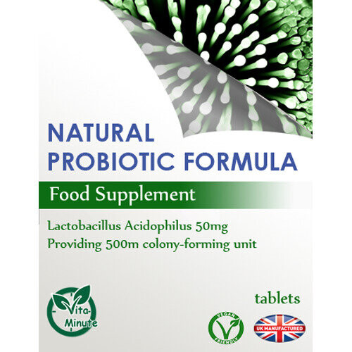 Acidophilus Lactobacillus Natural Probiotic (60 Tablets) Digestion 2