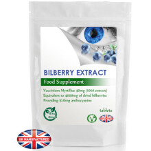 High Strength Bilberry Extract 4000mg (180 Tablets) Eye Health, UK