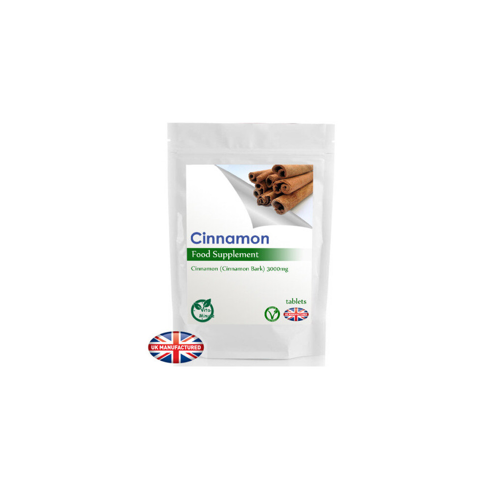 Vitaminute Max Strength Cinnamon Extract Tablets 3000Mg - 120 Tablets (V), Uk