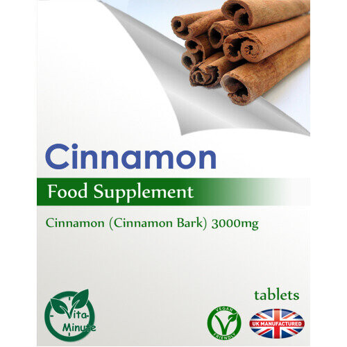 Cinnamon Tablets 3000mg (180 Tablets) Blood Sugar, Insulin Control UK 2