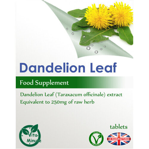 Strong Dandelion Leaf - 90 Tablets (V) Digestion Cholesterol Blood UK 2