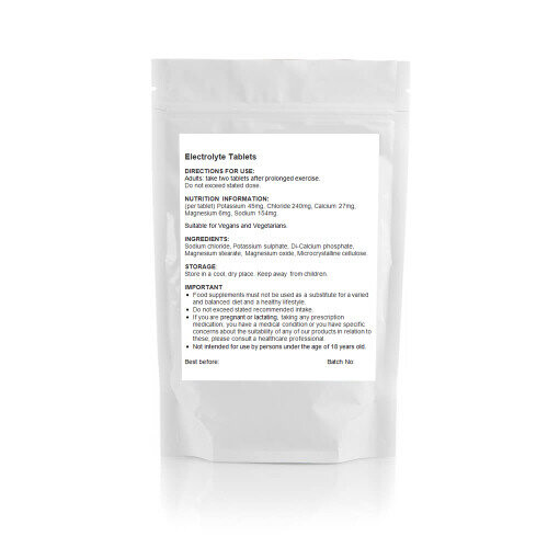 180 x Electrolyte Tablets Salt Replacement, Potassium Sodium Chloride
