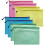 A5 Document Folder File Zipper Bags Plastic Wallets Folder Extra Thick 8PCS (A5 Zip Bag) 1