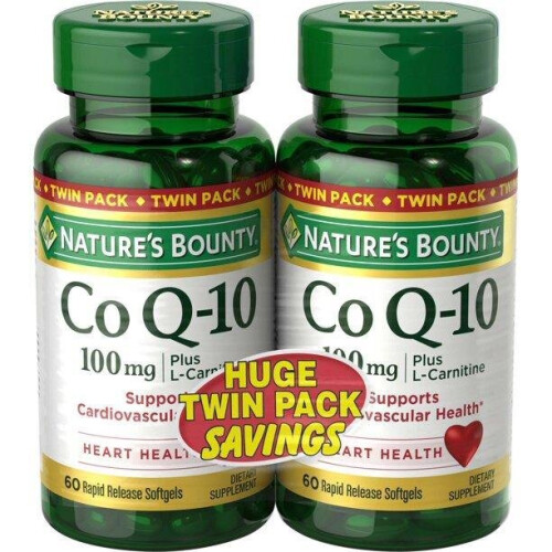 Nature's Bounty Co Q-10 Softgels, 100 Mg, 60 Ct, 2 Pack