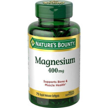 Le soutien du corps enti rement en magn sium de la nature soutient le nerf cardiaque et la sant osseuse. 400 mg 75 softgels