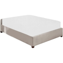 NIYS Luxury Bedding 100% Brushed Cotton Flannelette 40CM/16 Extra Deep Fitted Sheets in 12 Colours (Single, White)