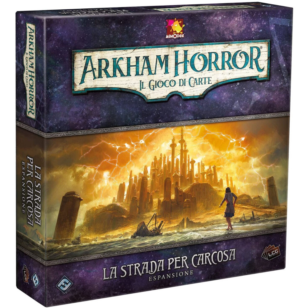 Asmodee- Arkham Horror LCG-The Road to Carcosa Card Game, Multicoloured, 9608