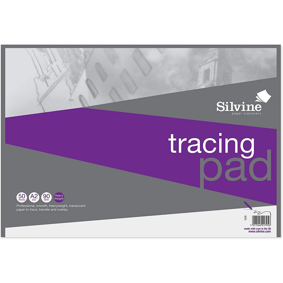 Silvine A2 Tracing Pad 90gsm 50 Sheets
