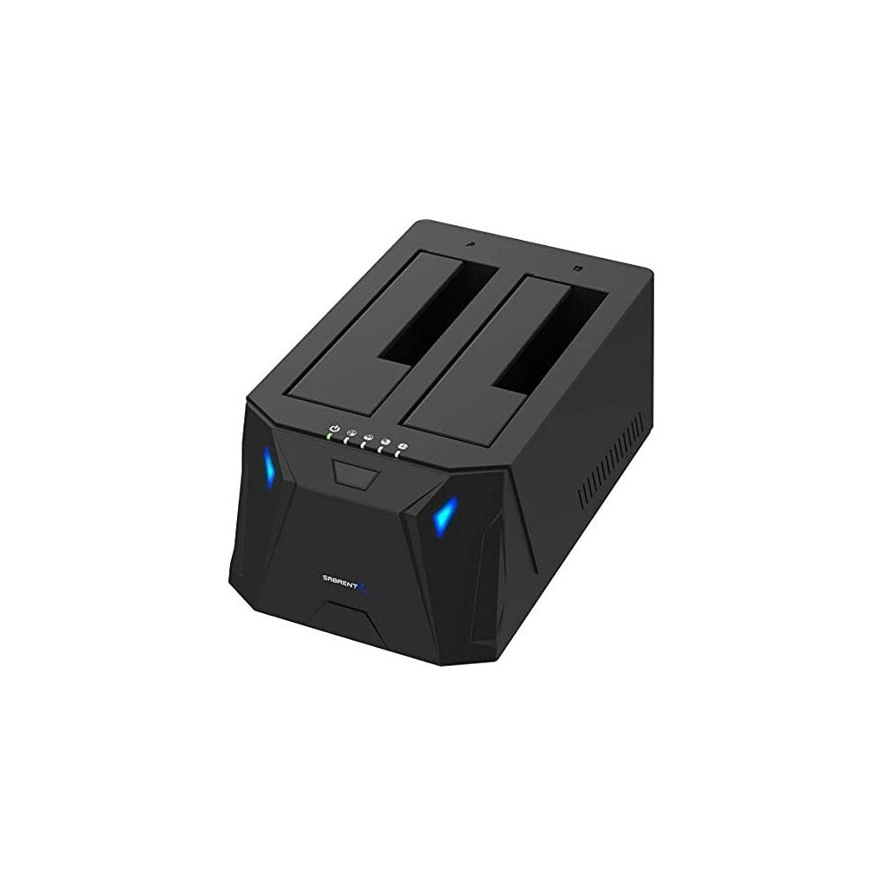 Sabrent USB 3.0 to SATA I/II/III Dual Bay External Hard Drive Docking Station for 2.5 or 3.5in HDD, SSD with Hard Drive...