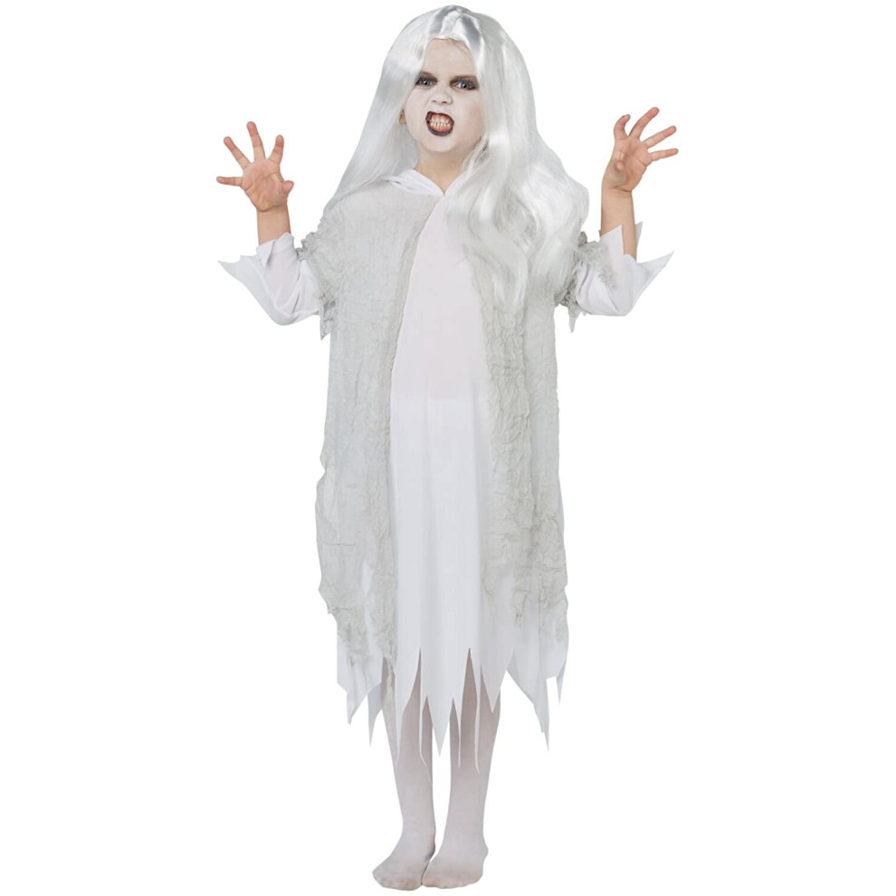 Rubies Rubie's Official Ghostly Spirit Halloween Childs Costume & Wig, Haunting Ghost Ghoul