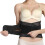 NeoTech Care Adjustable Double Pull Lumbar Brace/Lower Back Belt, Black, Size M 1
