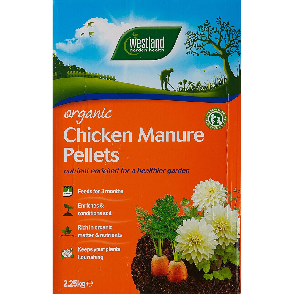 Westland Organic Chicken Manure Pellets, 2.25 Kg