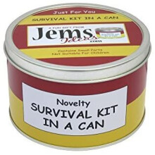 Survival Kit In A Can Good Luck Humorous Novelty Fun Gift - Present & Card All In One. New Job, Leaving, Emigrating, Moving...