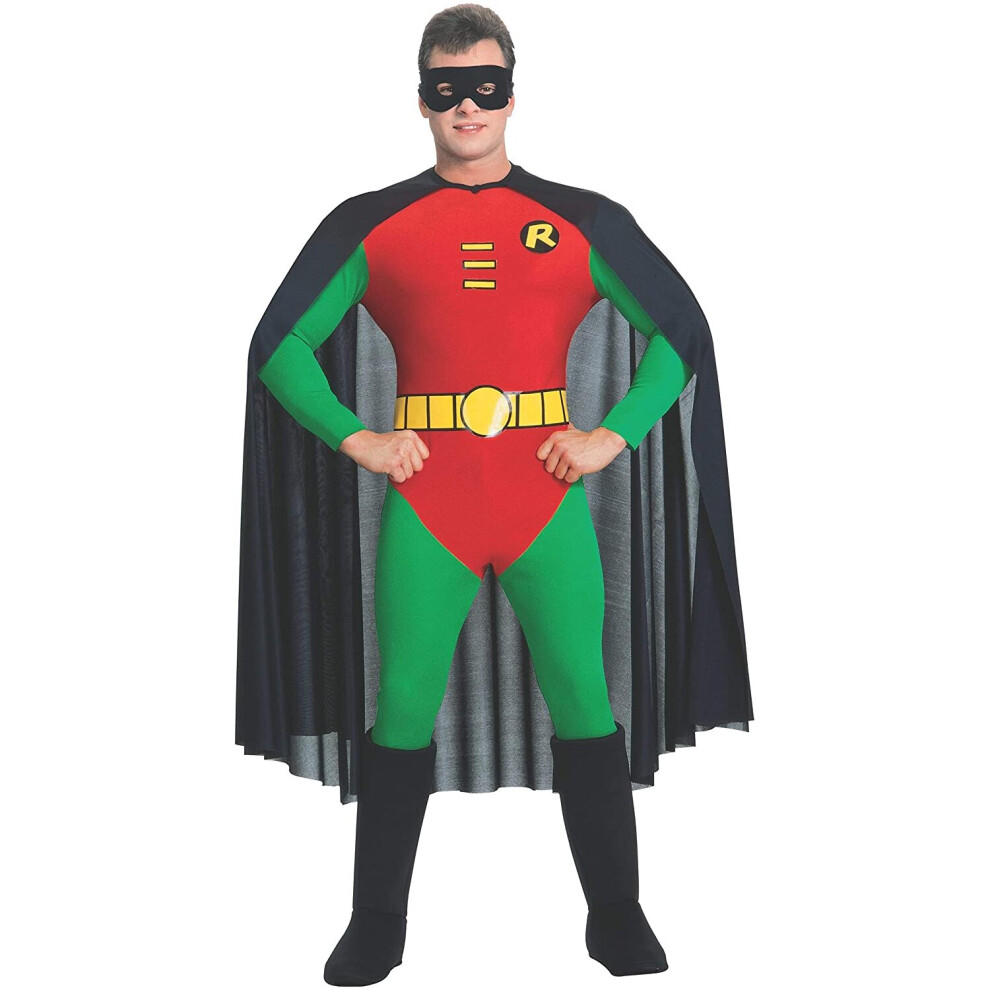 Rubie's Official DC Comics Robin Classic Mens Costume, Adult Superhero Fancy Dress