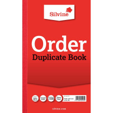 Silvine Duplicate Order Book - Numbered 1-100 with index sheet (210 x 127mm)