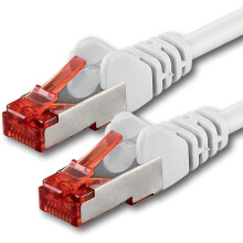 50m - white - 1 pieces - CAT.6 Ethernet Lan Network Cable RJ45 | 10/100/1000/Mbit/s | Patchcabel | CAT 6 | S-FTP | double...