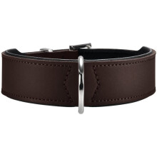 Hunter Hundehalsband Basic,30-34,5 cm, brown/black