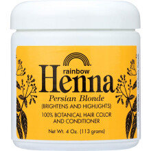 Rainbow Research Henna Βοτανική Χρώση Μαλλιών και Conditioner, Περσικό Ξανθό, 4 Οζ