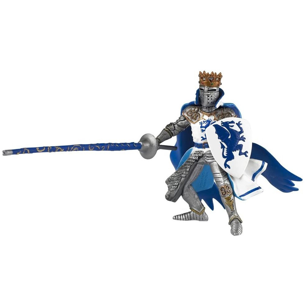 Papo 39387 Blue dragon king MEDIEVAL-FANTASY Figurine, Multicolour