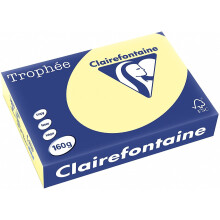 Clairefontaine Trophee 2636C Paper DIN A4 Yellow 160 g/m2 250 Sheets