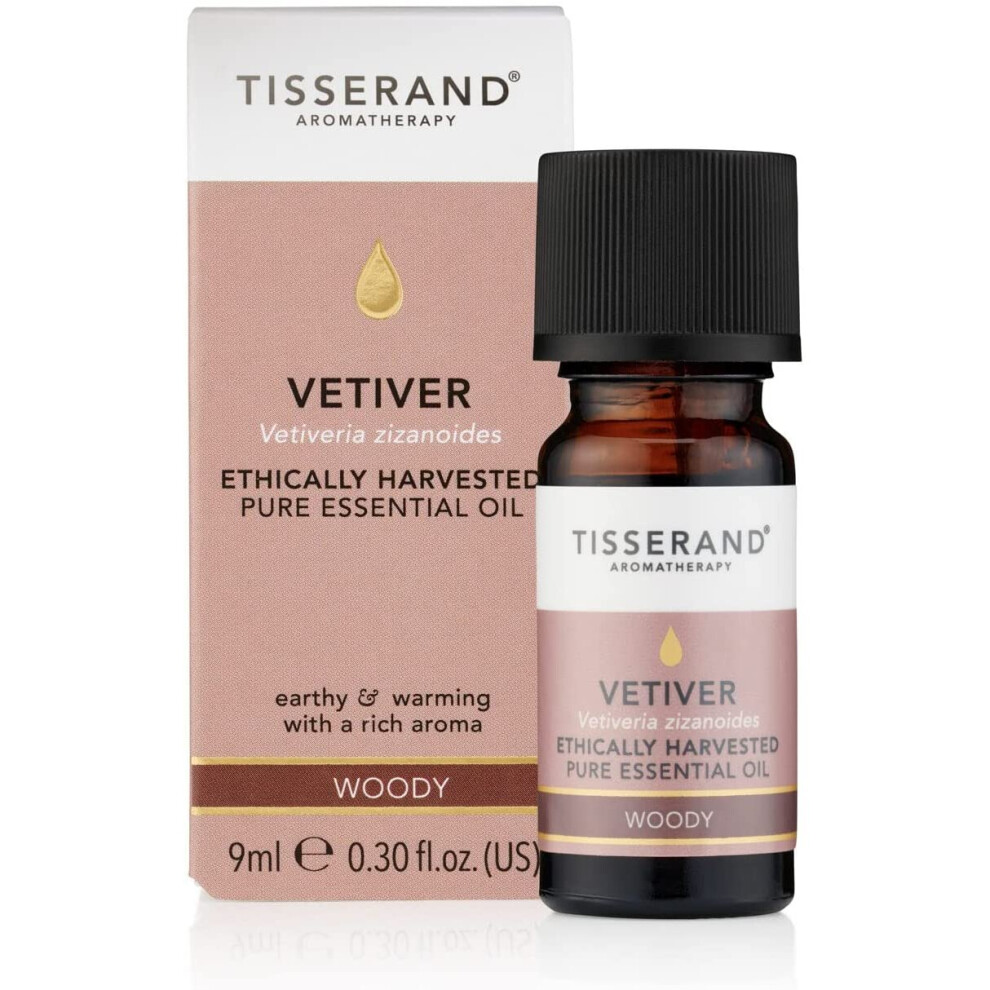 Tisserand Aromatherapy VETIVER Ethically Harvested , 9ml