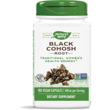 Nature's Way, Raiz de Cohosh Negro, 540 mg, 180 Cápsulas Vegetarianas