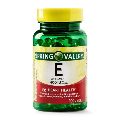 Spring Vitamin E Softgels, 400IU, 100Ct