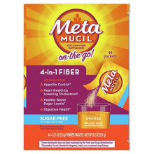 Metamucil Psyllium Sugar-Free Fiber Supplement Powder Packets, 44 ct