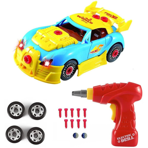 Pup Go Construction Toys Take Apart Toys Car Racing 30 Take Apart Pieces With Realistic Sounds Lights Easy Build Your. on OnBuy