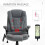 Vinsetto Vinsetto Reclining Chair w/ Heating Massage Points Headrest Grey 7