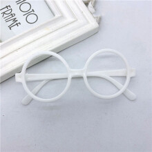 (White) Encanto Mirabel Round Glasses Frame Cosplay Children Portable Cute Candy Color