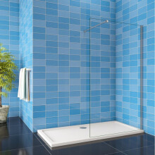 (1200x1900mm) Walk in Wet Room Shower Screen Panel Glass Cubicle