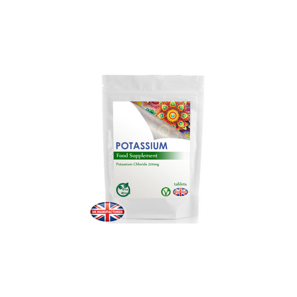 Vitaminute Potassium Tablets Strong 200Mg (180 Tablets) Blood Pressure, Muscle