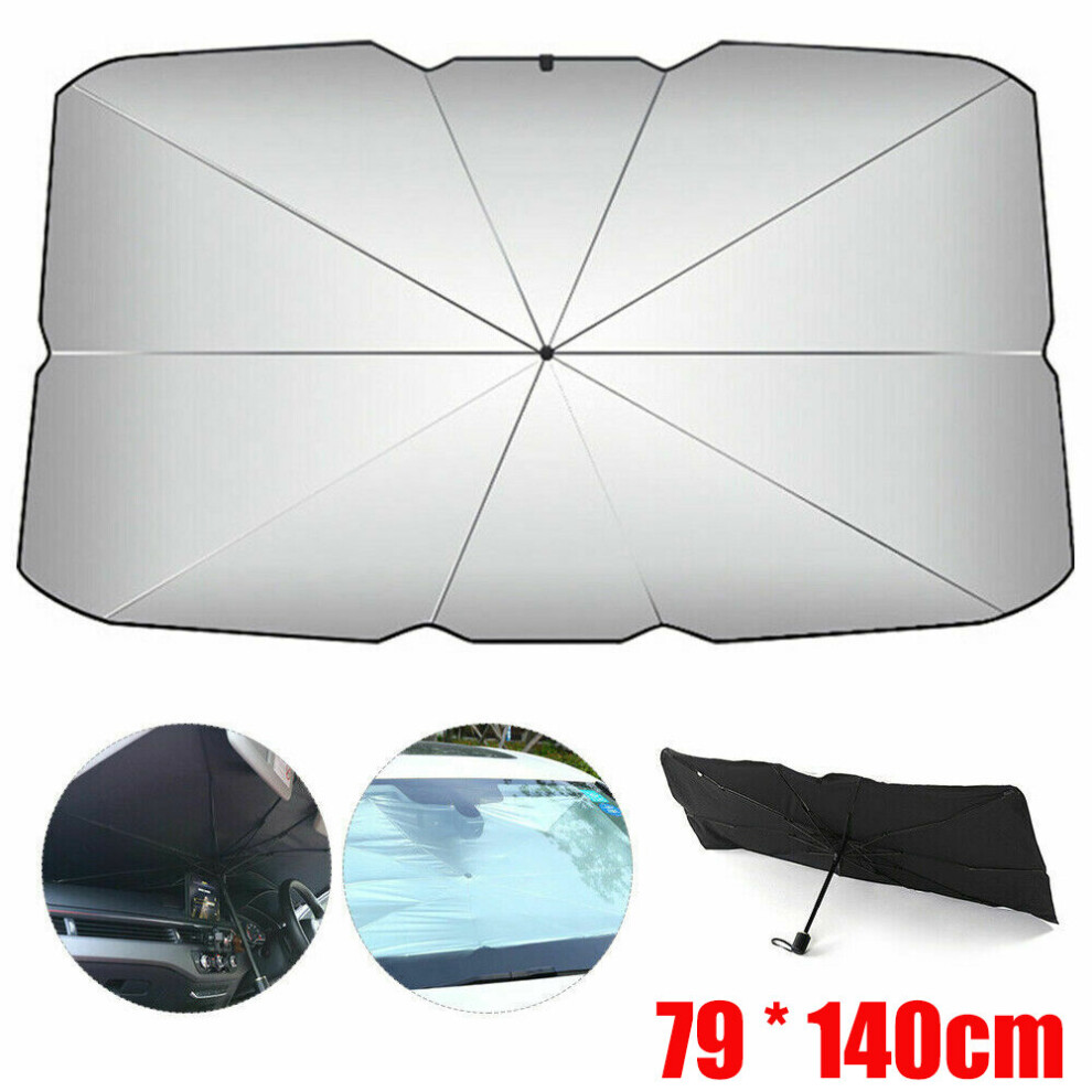 (79*140Cm) Car Windshield Sun Shade Umbrella ~ Cover Visor 9183850349367